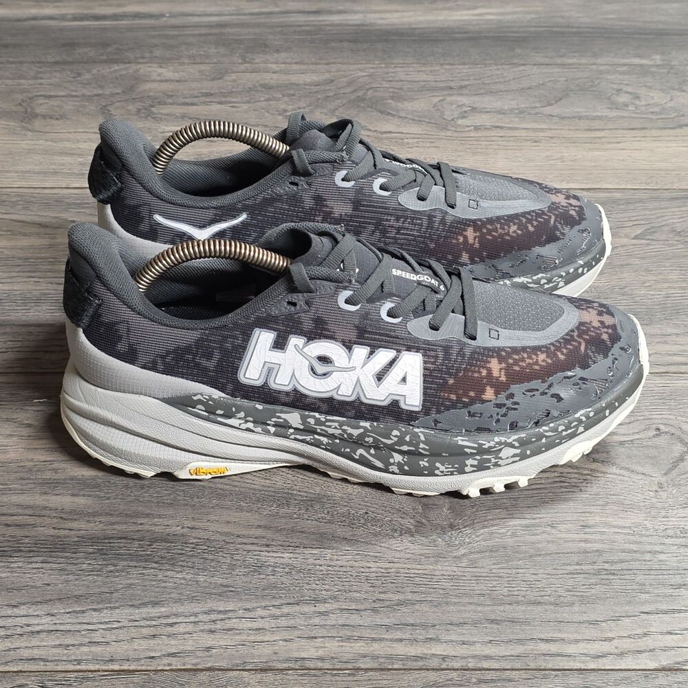 Hoka One One Speedgoat 5 Women's 9.5B Slate Grey Camo Trail Running Shoes